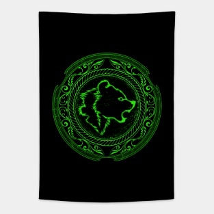 Viking bear warrior berserker shield Tapestry