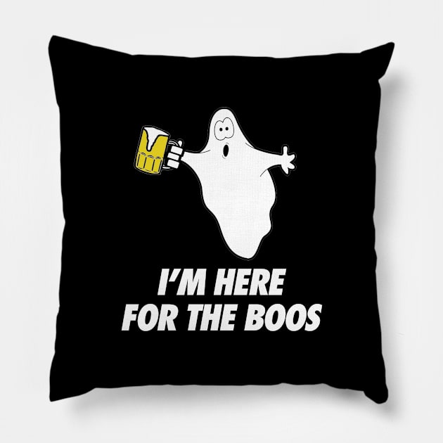 I'm Here For the Boos Pillow by geekingoutfitters