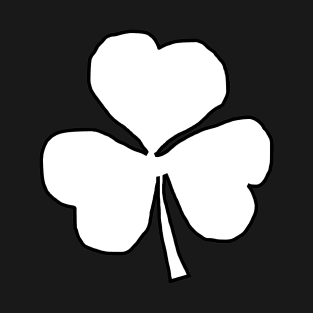 Small White Shamrock for St Patricks Day T-Shirt