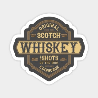 scotch whiskey original label retro Magnet