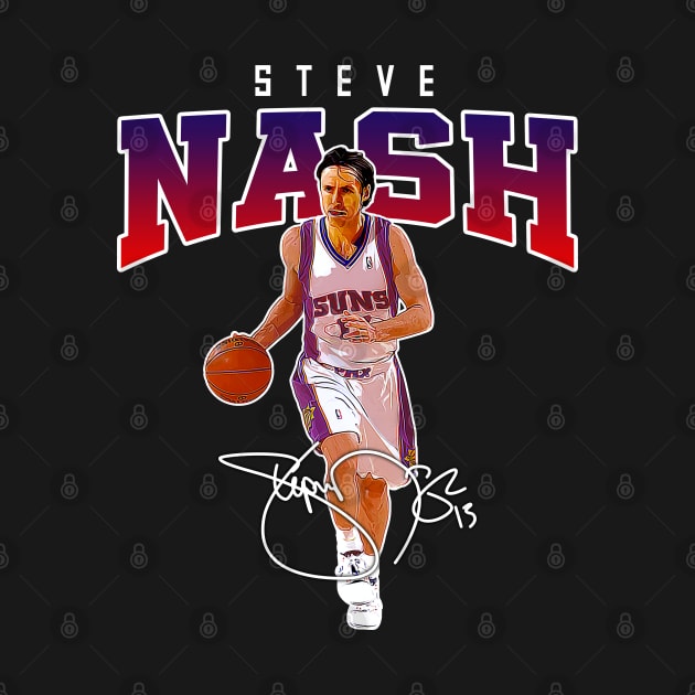 Steve Nash Basketball Legend Signature Vintage Retro 80s 90s Bootleg Rap Style by CarDE