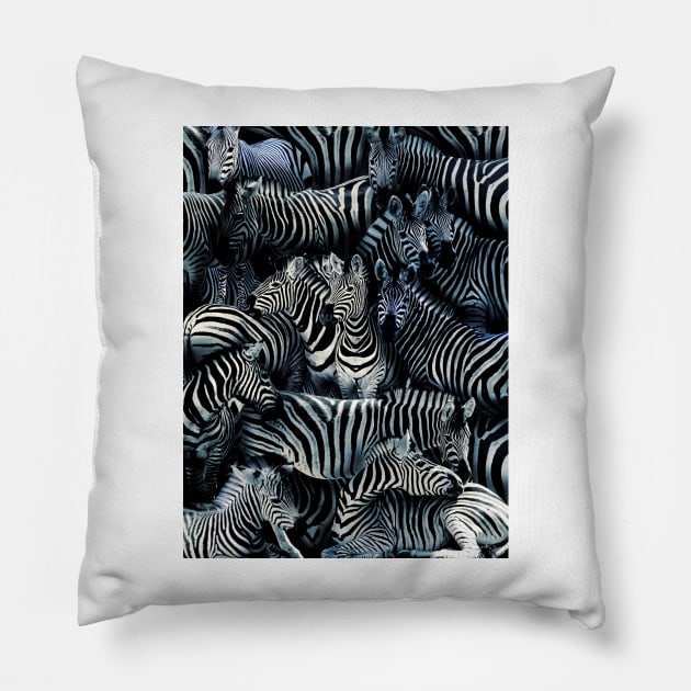 Zebras Pillow by MaxencePierrard
