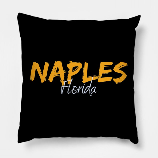 Naples, Florida. Spring Break & Summer Design, Perfect Gift Pillow by JK Mercha