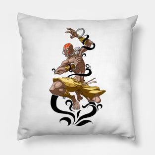 mr. dhalsim Pillow