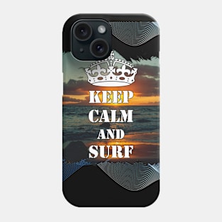 Keep Calm And Surf 48 - Summer Of Surfing Phone Case