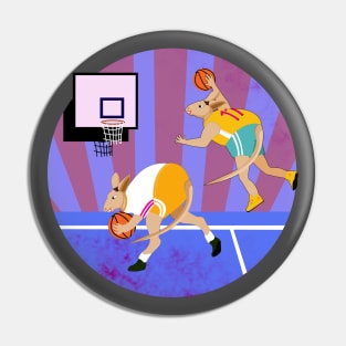 Basketball Kangaroos Pin