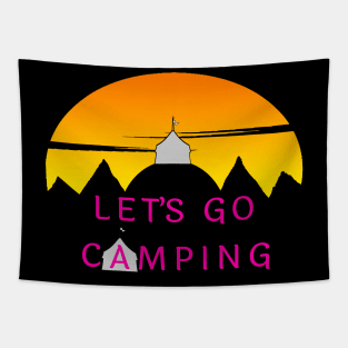 Let's go camping Tapestry