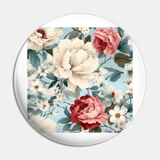 Shabby Chic Flowers Pattern 1 Pin