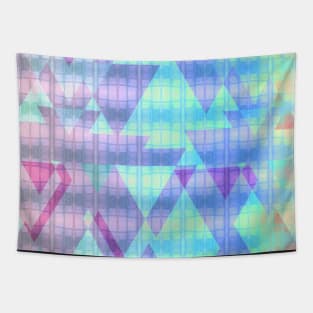 Triangles in delicate colors Tapestry