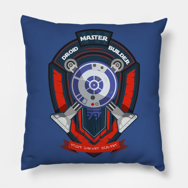 Master Droid Builder Pillow by DeepDiveThreads