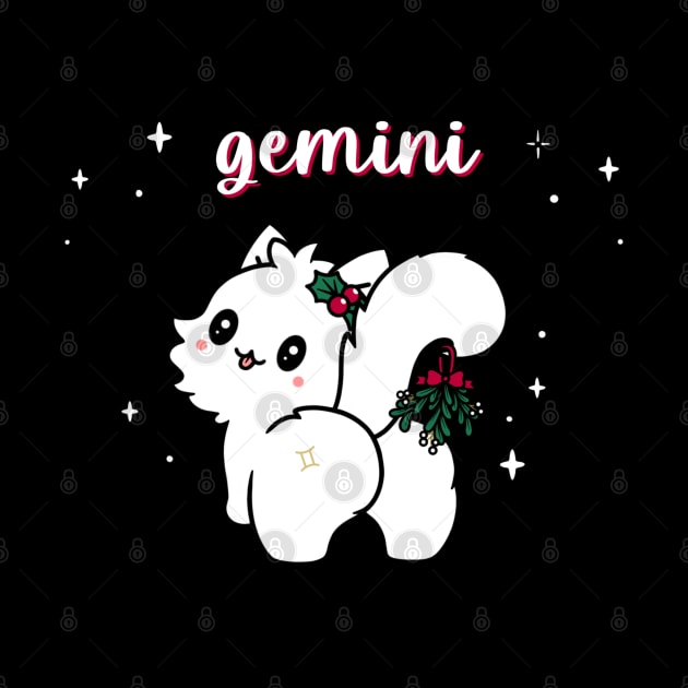 Gemini Persian Cat Christmas Holiday by moonstruck crystals