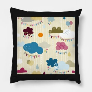 party clouds Pillow