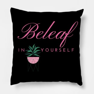 Beleaf in Yourself House Plant Pillow