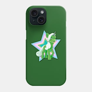 Super Star Green Unicorn Phone Case