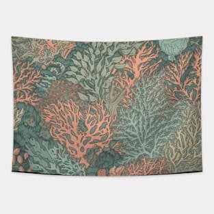 Pastel Coral Design Pattern V5 Tapestry