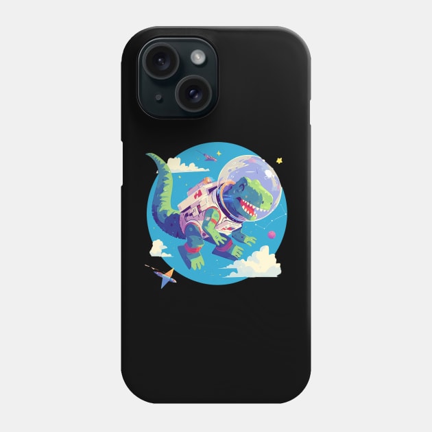 space dino Phone Case by peterdoraki