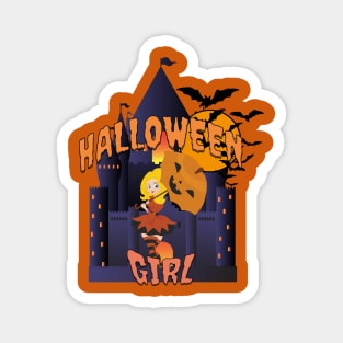 Halloween Girl Magnet