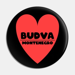 Budva - Montenegro - heart Pin