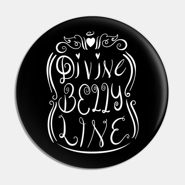 Divine Belly Line - White Pin by Toni Tees