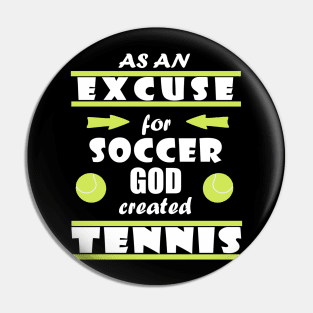 tennis federball doppel sport Geschenk Spruch Pin