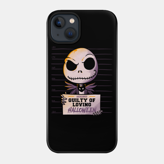 Guilty Jack Cute Skellington MugShot - Jack Skellington - Phone Case