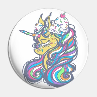 Birthday Cake Unicorn Pin