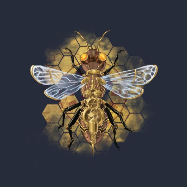 Steampunk Bee by artbygalen