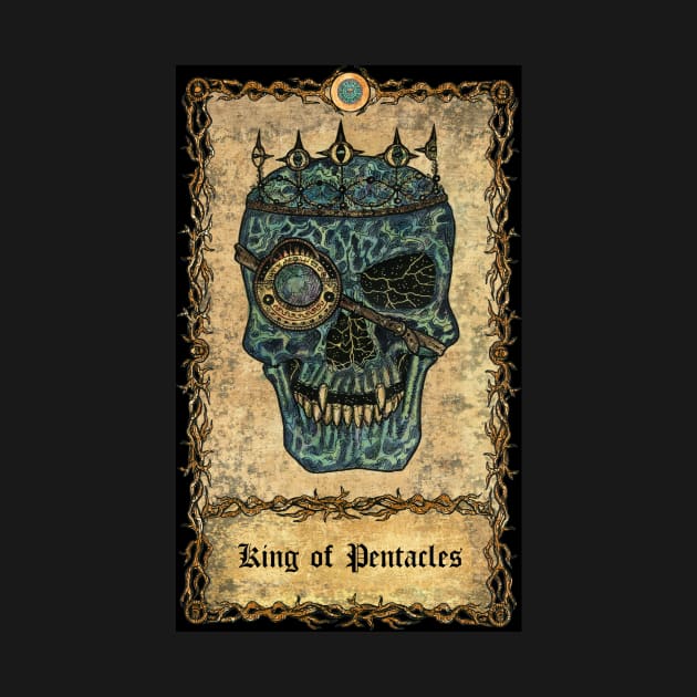 King Of pentacles. Eternal Bones Tarot Design (Colorful by Mystic Arts