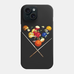 pool billard, billard balls Phone Case