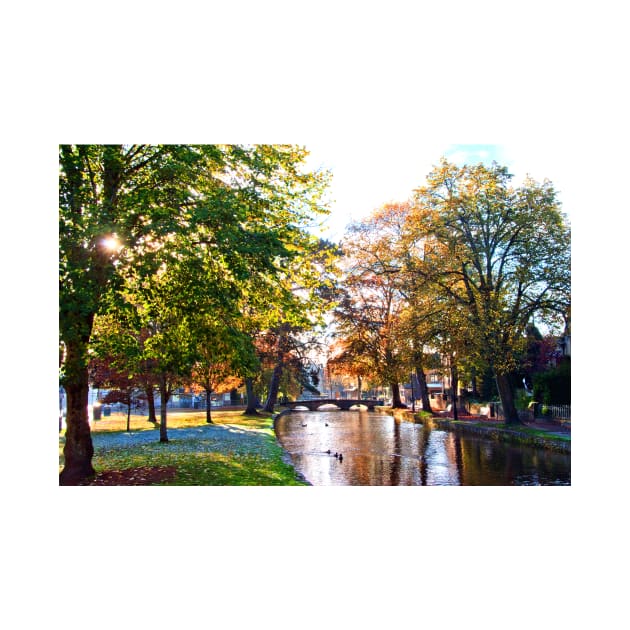 Bourton on the Water Autumn Trees Cotswolds UK by AndyEvansPhotos