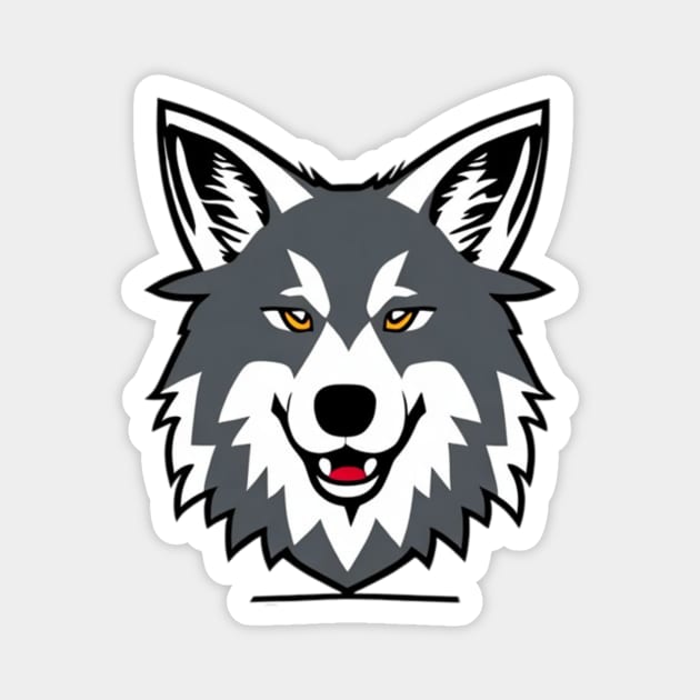 cute wolf Magnet by youssda