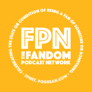 Fandom Podcast Network White Font T-Shirt