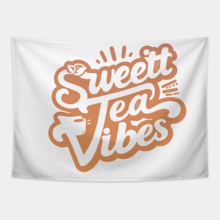 Funny sweet tea quote with a vintage look for women and girls iced tea lovers Tapestry