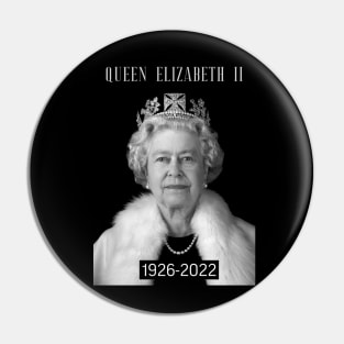 Rip Queen Elizabeth II God Bless the beautiful Queen 1926-2022 Pin