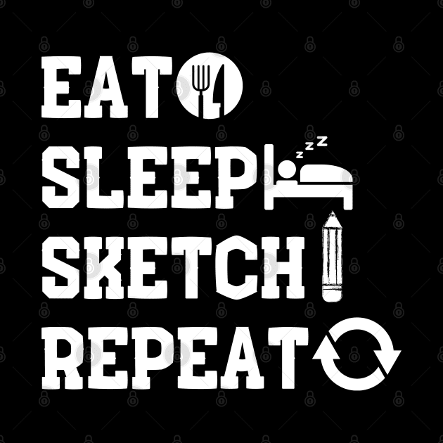 Eat Slee Sketch Repeat by NomiCrafts