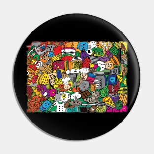 Doodle Kitchen Ambience Pin