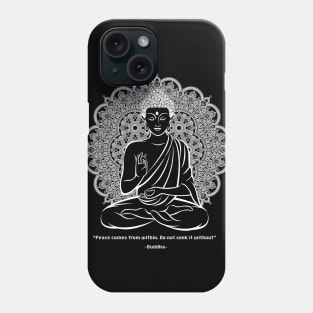 Mandala Meditating Buddha  II Phone Case