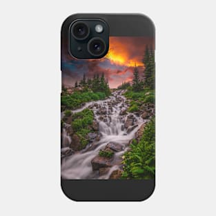 Wilderness Stream Summer Sunset Phone Case