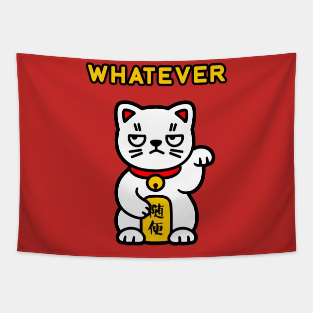 Whatever Kitty Tapestry by lilmousepunk