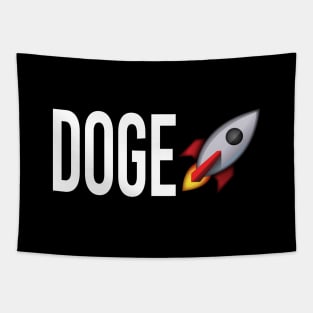 Doge Rocket Tapestry