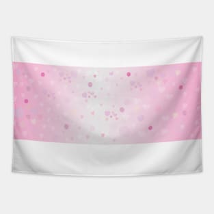 Pink abstract heart background Tapestry