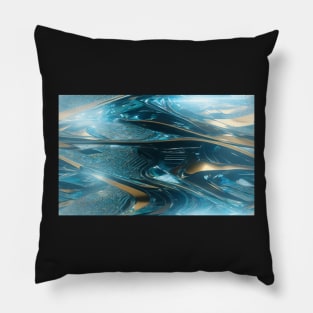 Seamless Holographic Texture IX Pillow