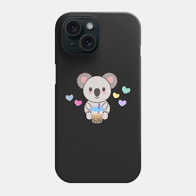 Koala kawaii boba Phone Case by AllPrintsAndArt