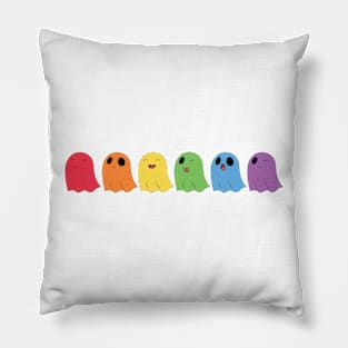 Gay Pride Ghosts Pillow