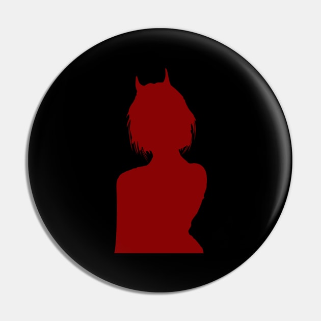 E-girl Cry Baby Satan Girl Goth Aesthetic Pin by swissles