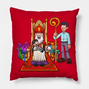 Saint Nicholas With Kid Pillow