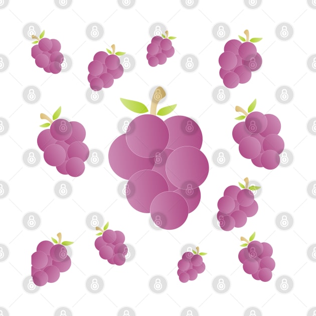 Grapes Pattern Purple by radeckari25