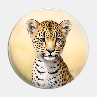 Young Leopard Pin