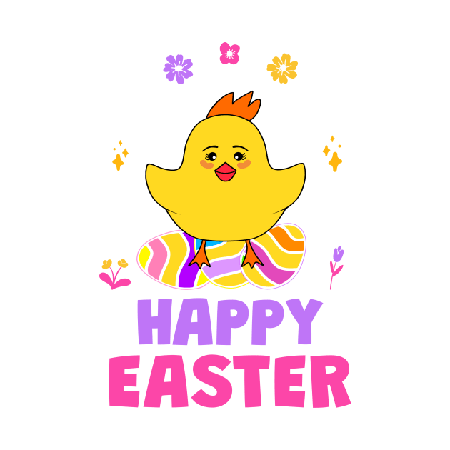 EASTER Egger Chicken Funny Happy Easter by SartorisArt1