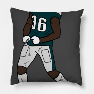 Jay Ajayi Touchdown Celebration - Philadelphia Eagles Pillow